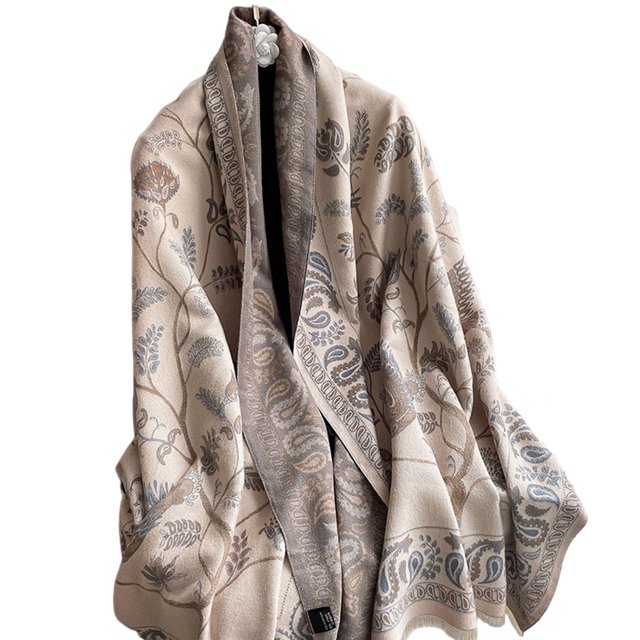 Poncho de cachemira sintética de punto de invierno para mujer, capas de talla grande, chal, cárdigans, suéter, abrigo