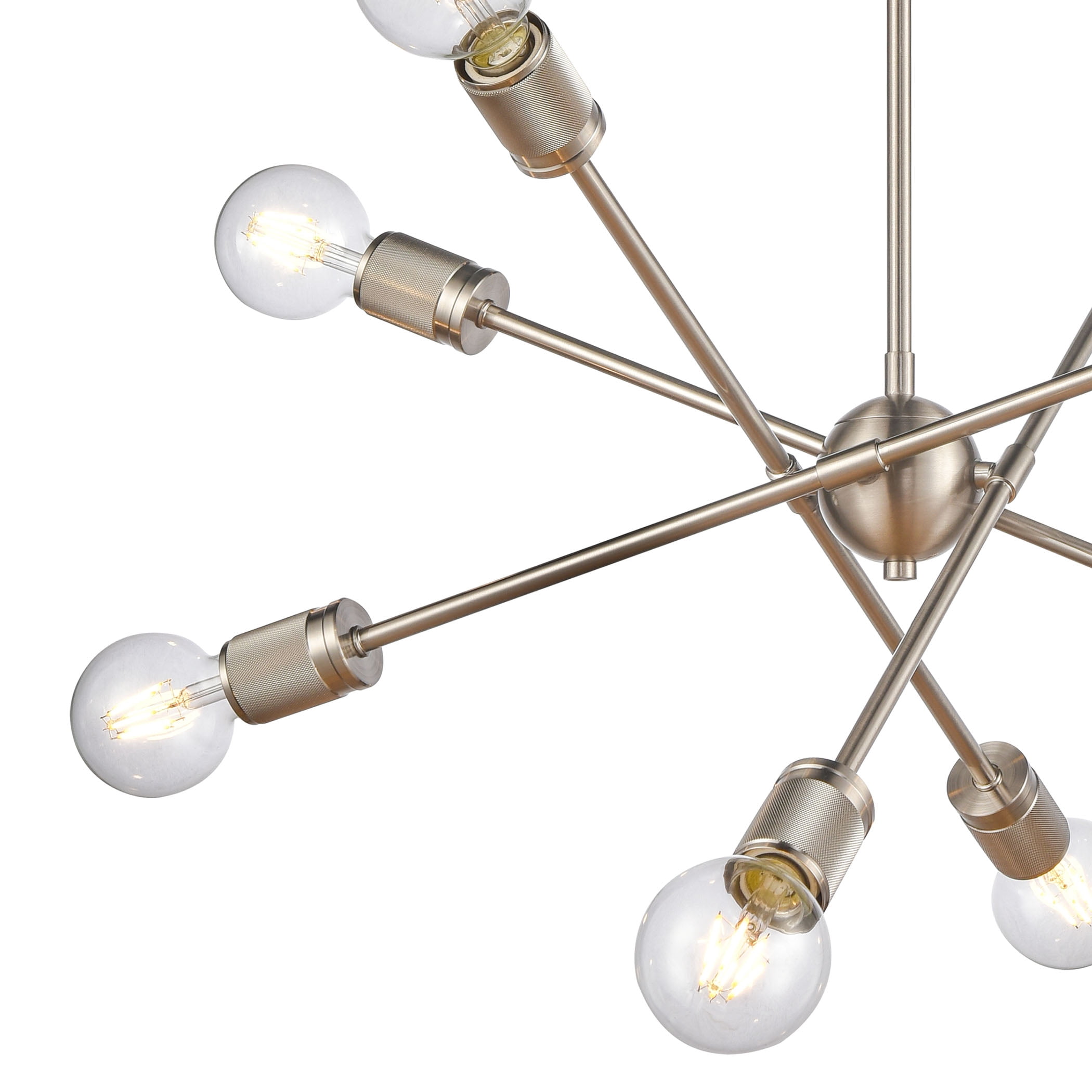 Elk Home 22-Inch Wide Module Chandelier, Contemporary, Satin Nickel