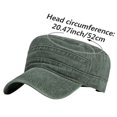 thumbnail image 2 of Slccxzc Flat Military Cap Adult Outdoor Sun Hat Green, 2 of 7