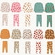 thumbnail image 2 of Tc-Conjunto de pijama con estampado de dibujos animados para niños y niñas, camisetas y mallas para el hogar, ropa de bebé, otoño, 2023, 2 of 4