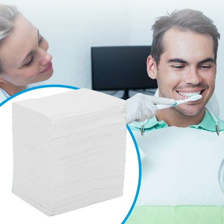 Dental Bibs - Anauto Disposable Dental Bibs, Dental Towel, 500pcs Disposable Dental Patient Towel Bibs Tissue