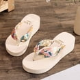 thumbnail image 6 of jiaxiM Comfortable Flip Flops for Women Thong Sandals Casual Slippers for Women Indoor Non- Womens Sandals Comfortable Rubber Sole Orthofeet Shoes for Women, 6 of 7