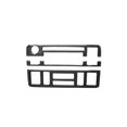 thumbnail image 1 of Instrumento Interior de fibra de carbono Carevas 3 piezas Etiqueta de control central para BMW 3 Series E46 1999-2004, 1 of 7