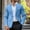 Sky Blue, variant on 2026 Men's Single Button Formal Blazer, Notched Lapel Long Sleeve Suit Jacket with Decor Pocket and Flap Pockets Business Daily Outerwear