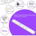 thumbnail image 4 of HitLights LED Driver, 36W LED Dimmable Driver Transformer 110-277VAC - 12V 3A DC Electric Dimmable Power Supply for LED Strip Lights, 12V Constant LED Products, 4 of 4