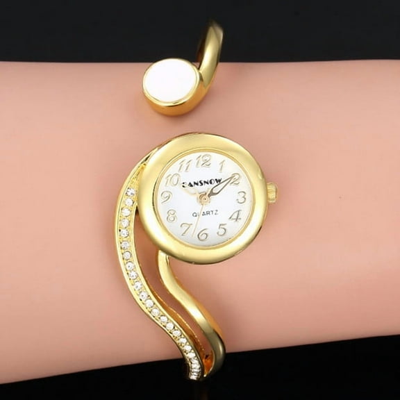 2024 Women's Luxury Bracelet Watch - Small Dial Quartz Wristwatch in Gold and Silver, Elegant Dress Style for Casual and Special Occasions, Perfect Gift Choice for Ladies