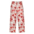thumbnail image 2 of FORMRS Kids Pajama Pants with Pockets Size 9-10Y Boys Lounge Sleep Bottoms, Bunnies and Hearts, 2 of 8