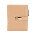 thumbnail image 1 of Cartera para Mujer Cuero Pequeño Bloqueo RFID Tarjetero con Bolsillo con Cremallera Plegable,Beige, 1 of 5