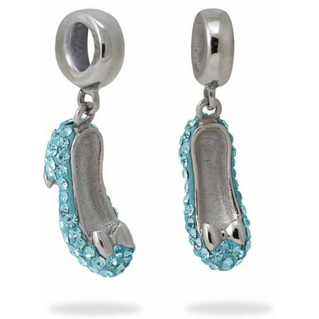 Connections from Hallmark Disney Stainless Steel Cinderella Slipper Dangle Charm