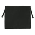 thumbnail image 6 of Jordan Manufacturing 20" x 18" Canvas Black Solid Rectangular Outdoor Chair Pad Seat Cushion with Ties (2 Pack), 6 of 10