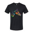thumbnail image 3 of Colorful Neon Horse | Dean Russo Art Animal Lover Mens Premium Tri Blend T-Shirt, True Black, X-Large, 3 of 6