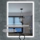 thumbnail image 2 of Espejo de baño con luz LED de 32 x 24 pulgadas - Espejo iluminado montado en la pared Botón táctil Ajustable Blanco / Blanco cálido / Luces cálidas Xemadio FLD-V77, 2 of 8