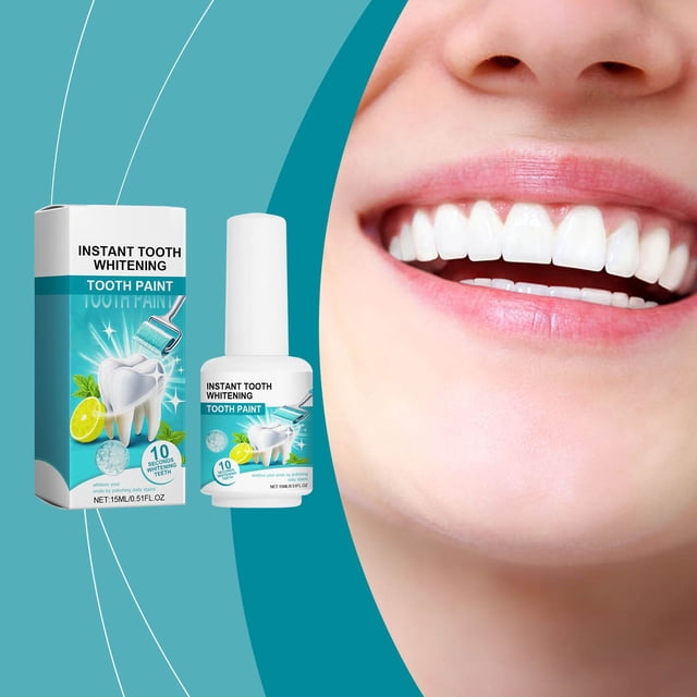 Limpieza de manchas en la pintura dental con efecto blanqueador. Limpieza bucal con efecto anti-pigmentación. Pinturas blancas para dientes.