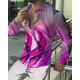 thumbnail image 1 of Cárdigan de lujo de moda de fiesta para hombre , camisa tipo polo con botones para hombre de talla grande, camiseta informal con estampado de manga larga, talla grande S-6XL, 1 of 6