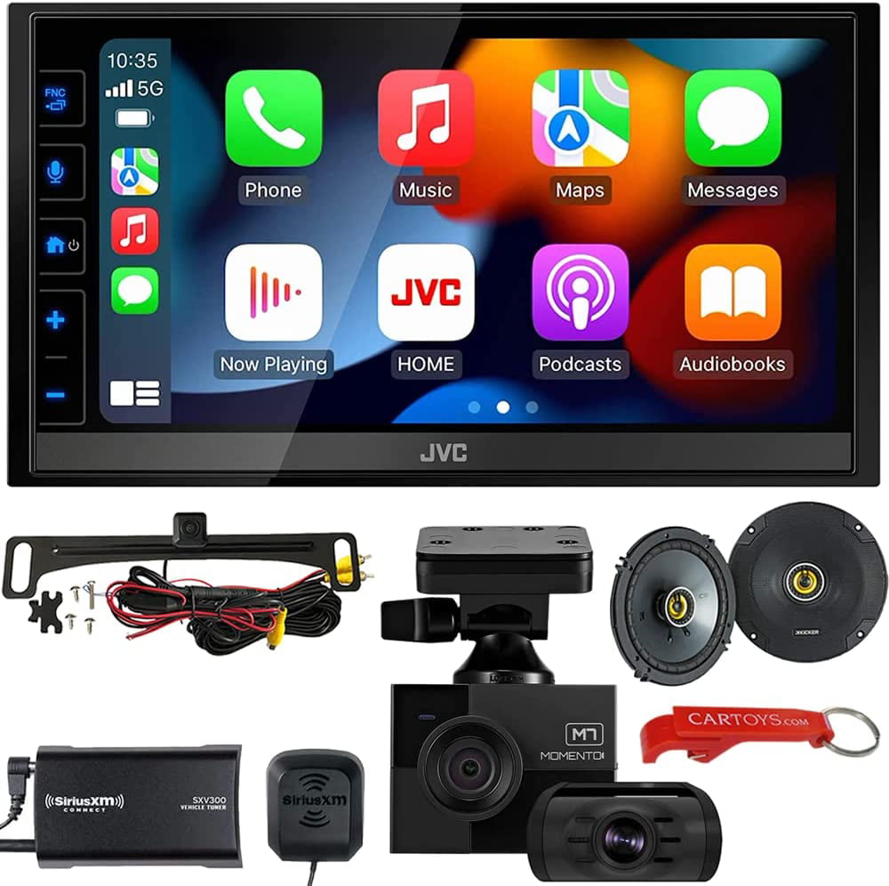 JVC KW-M785BW 2-DIN Wireless Apple CarPlay/Android Auto Car Stereo