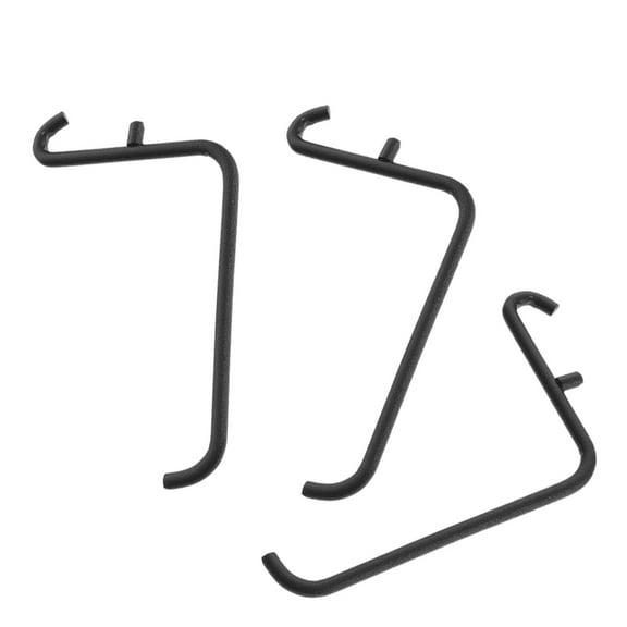 Hemoton 3pcs Iron Pegboard Hooks For Hanging Tools Heavy Duty Peg Board Accessories For Garage Wall Utility Hooks Board Hooks For Workshop