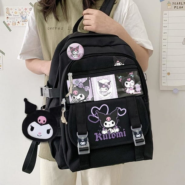 Kuromi-mochila de moda Y2k para niña, bolso de hombro de gran capacidad Harajuku, bolsos escolares para estudiantes, bolso de dibujos animados Sanrio Cinnamoroll xuanjing unisex