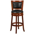 thumbnail image 6 of Emma + Oliver 30"H Light Cherry Wood Open Panel Back Barstool, Swivel Seat, 6 of 7