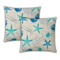 thumbnail image 3 of Joita Étoiles de Mer Polyester Coussins d'Extérieur à Fermeture Éclair en Bleu (Lot de 3), 3 of 4