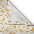 thumbnail image 3 of Ambesonne Banana Kitchen Curtains, Summer Time Fruits Pattern, 55"x45", Earth Yellow White, 3 of 3