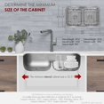 thumbnail image 6 of Stylish Dual Mount 32 ¼" Stainless Steel 16G Double Bowl Kitchen Sink with Grids & Strainers S-202XTG, 6 of 13