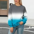 thumbnail image 1 of Xuyuer Women's Fashion Printed Long Sleeve Loose Blouse, Round Neck Hoodless Sweatshirt for Casual Spring Wear, Weekend Outings and Cozy Layering, 1 of 5