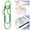 Green, variant on Red Metal Pen Clips, Multi Function Pen Holder Clips Bookmarks for Notebooks, Paper Clip Stationery Tool, Pencil Holders(1Pcs)