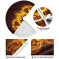 thumbnail image 2 of FMSHPON Skull Flame Hot Xmas Christmas Tree Skirt Stand Mat for Holiday Party Decoration Indoor Outdoor 48 inches, 2 of 6