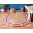 thumbnail image 2 of Chouhan Rugs Natural Jute Purple 3 Bordered Rug Bohemian Rug Decor Rug Handwoven Rug Custom Rug Decorative Rug, 2 of 4
