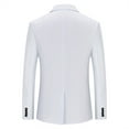 thumbnail image 2 of QENGING Men's Suit Jacket Slim Fit Suit Solid Color Dress Business Casual Single Blazer Suit of The Day, 2 of 3