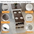 thumbnail image 5 of 83"Kitchen Island with Extendable Table for 2-6, Mobile Storage Island with Power Outlet, Kitchen Prep Table with Adjustable Shelvs,Spice Rack,Drawers, 5 of 9