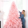 thumbnail image 4 of Best Choice Products 7.5ft Premium Artificial White Pampas Christmas Tree Holiday Decor w/ Foldable Metal Base, 4 of 10