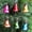 Multicolor Bell, variant on 25 Pieces Glass Christmas Ornaments Bell Kid X mas Tree Décor Multicolor Bulk Christmas Tree Decoration