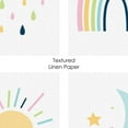 thumbnail image 7 of Big Dot of Happiness Colorful Children's Decor - Unframed Rainbow, Cloud, Sun, and Moon Linen Paper Wall Art - Set of 4 - Artisms - 8 x 10 inches, 7 of 7