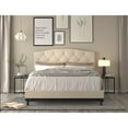 thumbnail image 4 of Malachi Tufted Upholstered Platform Bed Grey - King, 4 of 5