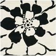 thumbnail image 6 of SAFAVIEH Soho Kelly Floral Wool Area Rug, Black/White, 3'6" x 5'6", 6 of 9