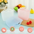 thumbnail image 3 of PENGXIANG 3 Pcs Sacs de Rangement Réutilisables Conteneurs en Silicone pour Stockage Alimentaire 1000ML Résistant à la Chaleur Sac de Congélation Réutilisable Micro-Ondes et Lave-Vaisselle pour Sandwich Salade Fruits, 3 of 9