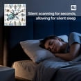 thumbnail image 4 of Ocean Turtle Wooden Wall Clock Silent Non Ticking, Coastal Blue Starfish Shell Conch Wood Grain Square Wall Clocks Battery Operated, Decor Clock for Home Office, Living Room, Kitchen, 12 Inch, 4 of 9