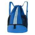 thumbnail image 1 of Bolsa con cordón y bolsillos con cordón para hombres y mujeres, almacenamiento simple de gran capacidad para el hombro, 1 of 5