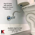 thumbnail image 2 of The Keeney Manufacturing 2068PCPOLFL12K 0.5 Quick Lock Secure 20 in. Faucet Supply Line, 2 of 3
