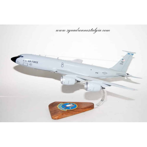 145th Air Refueling Squadron Tazz KC-135 Model, 1/90th scale, Mahogany, Aerial Refueling