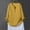 Yellow, variant on Idoravan Long Sleeve Shirts for Women Fashion Women Casual Cotton and Linen Long Sleeve V-Neck Solid Loose Tops Blouses