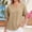 Khaki, variant on Oversized Tshirts for Women Casual Linen Cotton V Neck Short Sleeve Tops Loose Comfy Yellow Summer Tops for Women