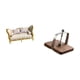 thumbnail image 5 of Sofá De Madera En Miniatura Y Dispensador De Pañuelos/porta Servilletas Para Casa De Muñecas, Juguetes DIY, Escena De La Vida Cotidiana, Cocina, Oficina, Mesa De Comedor, Decoración Del, 5 of 8