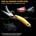 thumbnail image 3 of 5pcs Sequin Fishing Baits Reusable Efficient Sharp Hook Fake Bait With Treble Hooks Feather For Squid Bass, 3 of 9