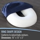 thumbnail image 3 of Cojín de asiento Donut Pillow DMI para aliviar el dolor del coxis, color azul marino, 3 of 9