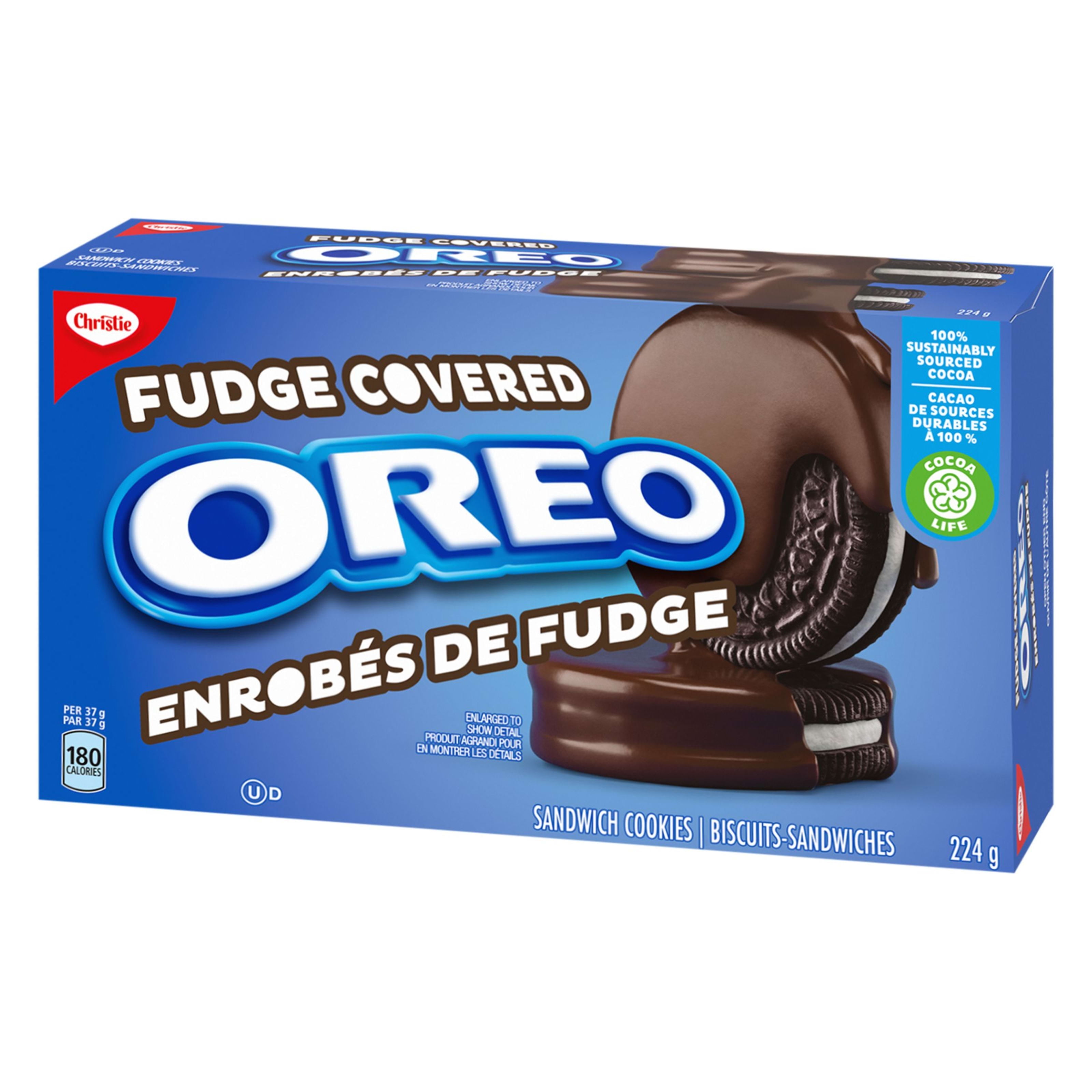 OREO Enrobés de Fudge 224 g