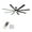 3#Black,Aluminium, variant on 42" Flush Mount Ceiling Fan Without Light,3 Reversible Blades,With 6 Speeds Reversible Dc Motor,Low Profile Ceiling Fan with No Light for Living Room Kitchen Bedroom,Matte Black Abs+Steel(Q235)