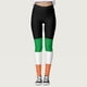 thumbnail image 4 of MKLEKYY Leggings deportivos para mujer, pantalones verdes con estampado de buena suerte de Paddystripes para yoga, correr y gimnasio, 4 of 4