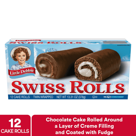 Snack Cakes, Little Debbie Family Pack Swiss Cake Rolls